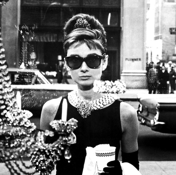 actress audrey hepburn poses for a publicity still for the paramount pictures film breakfast at tiffany s