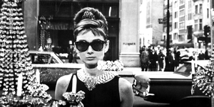 actress audrey hepburn poses for a publicity still for the paramount pictures film breakfast at tiffany s