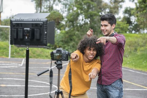 teens making videos for video sharing website