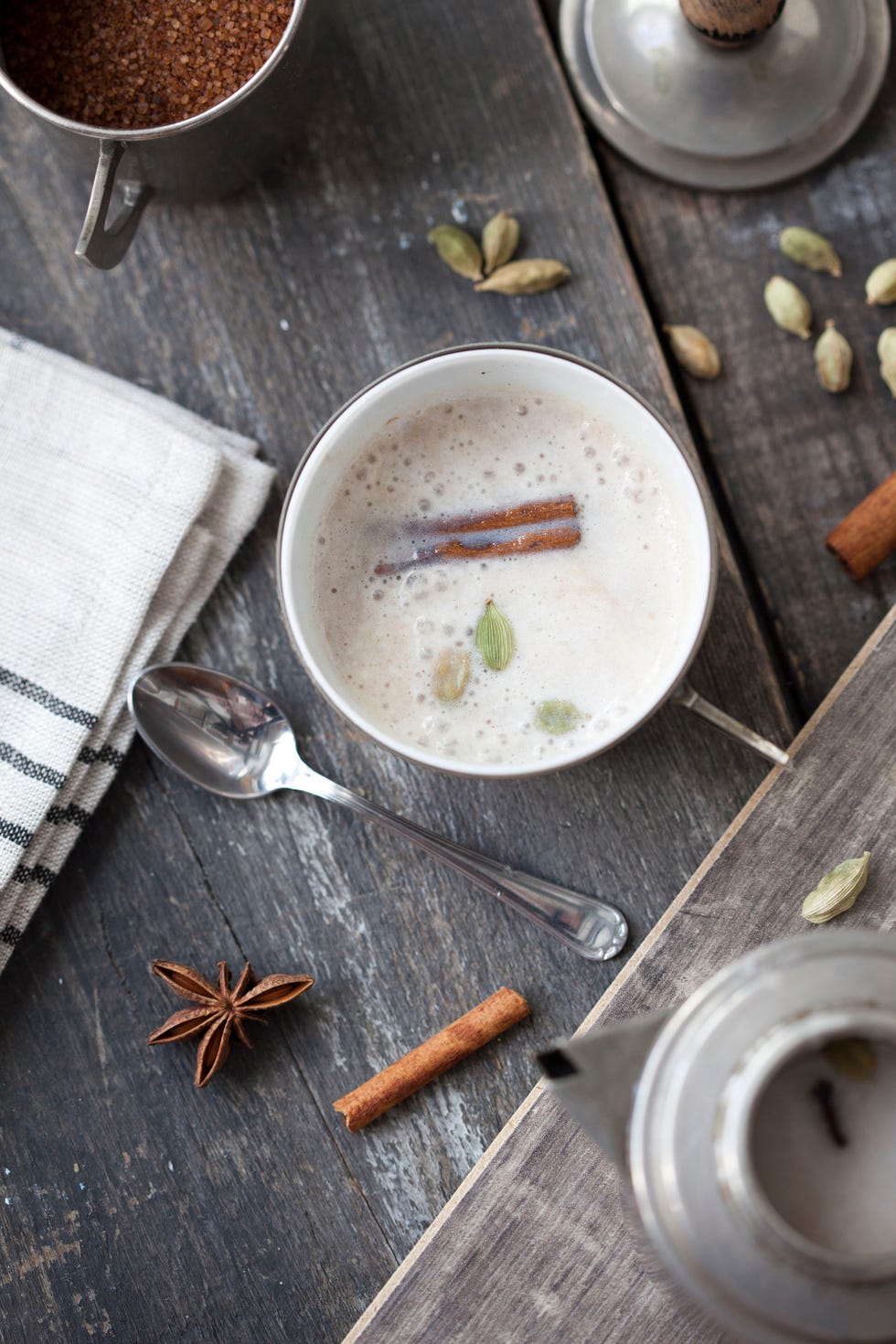 receta de té especiado con leche de coco y especias