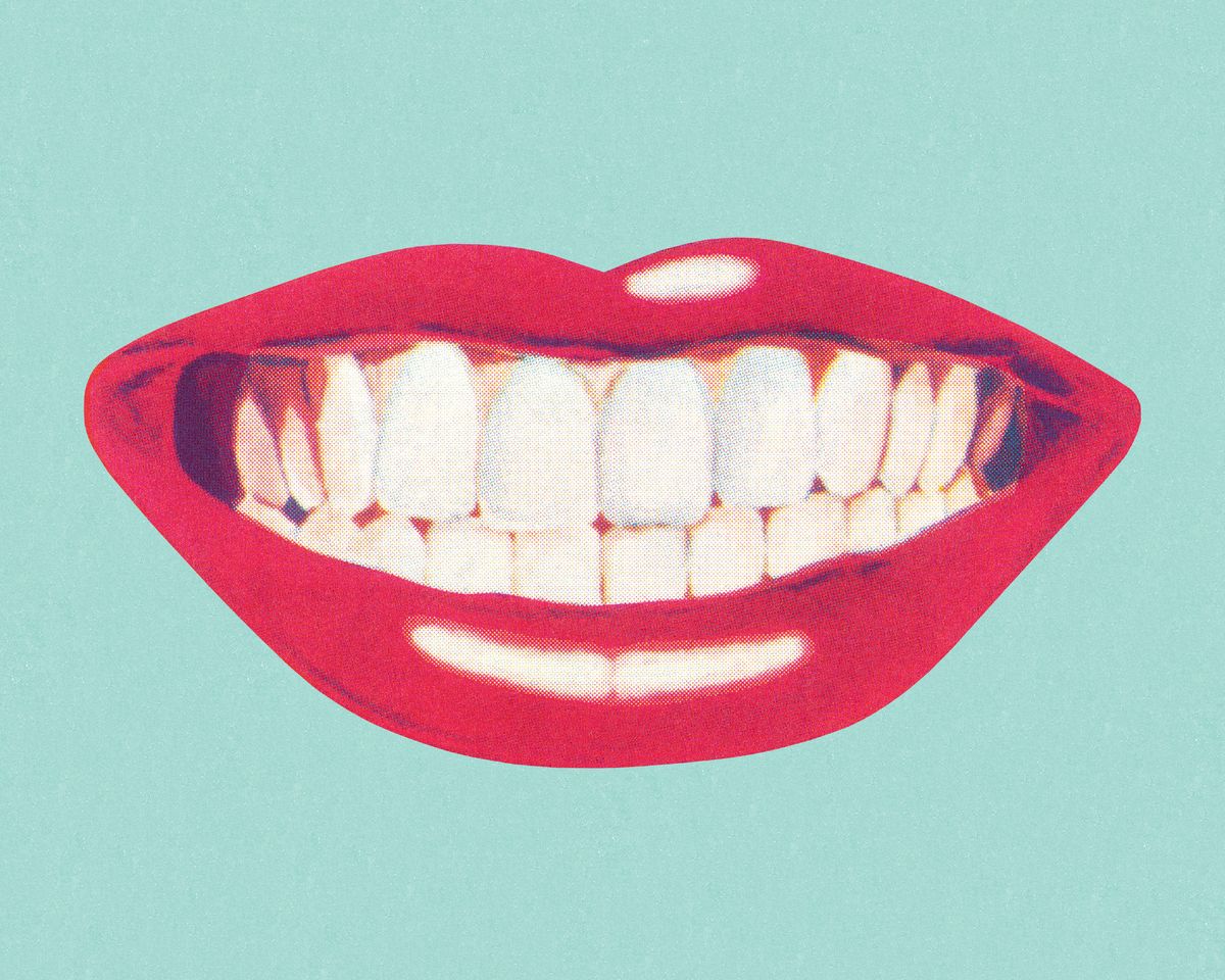 teeth and lips