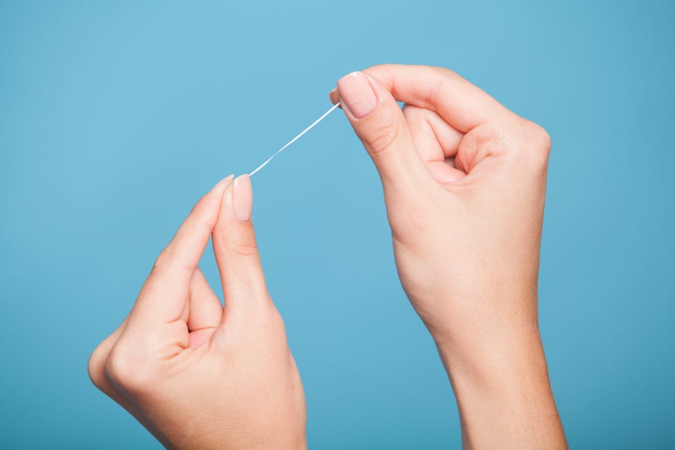 teeth cleaning thread