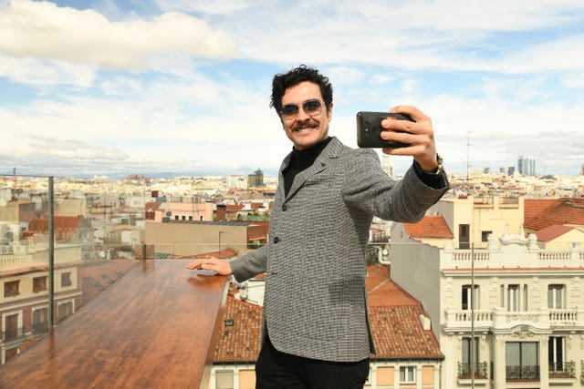 José Manuel Seda con el skyline de Madrid de fondo