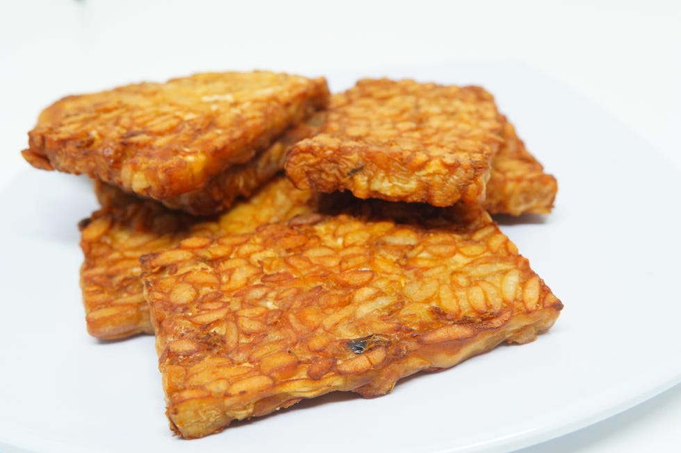 tempe a traditional indonesian food made from fermented soybeans,pakal,indonesia