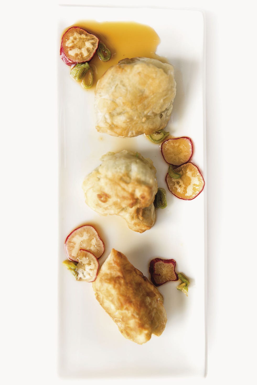 tempura de lubina con salsa de soja
