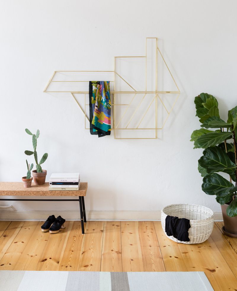 Foldwork, el tendedero plegable de diseño que decorará tu pared