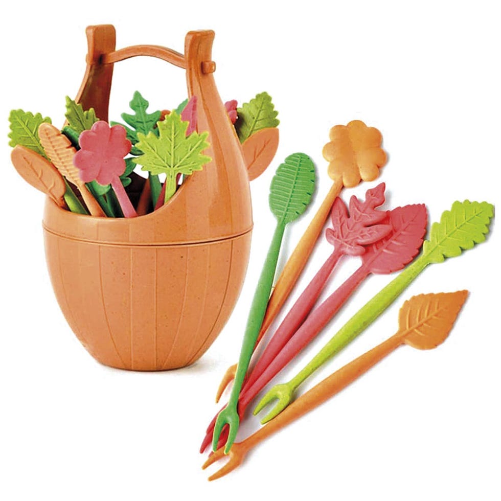 tenedores para aperitivos con soporte