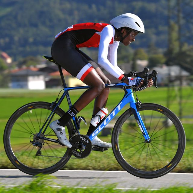 teniel campbell at the 91st uci road world championships 2018   women elite individual time trial
