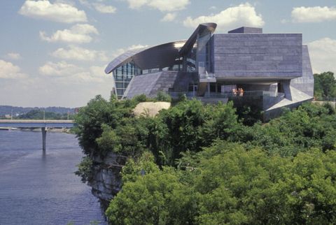 tennessee, chattanooga tennessee river and hunter museum of art