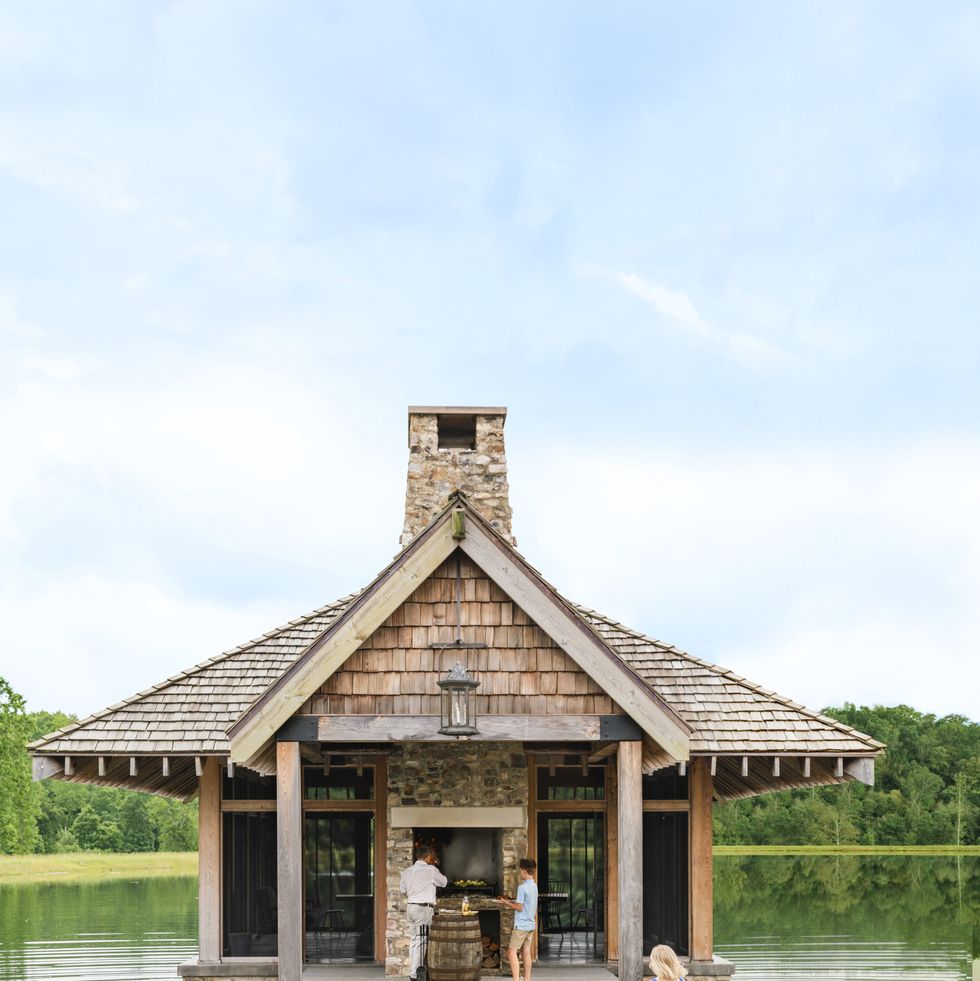 tennessee farm cabin lake dock pavilion