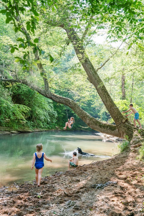 A Restored Circa-1860s Log Cabin is Now an Idyllic Family Getaway