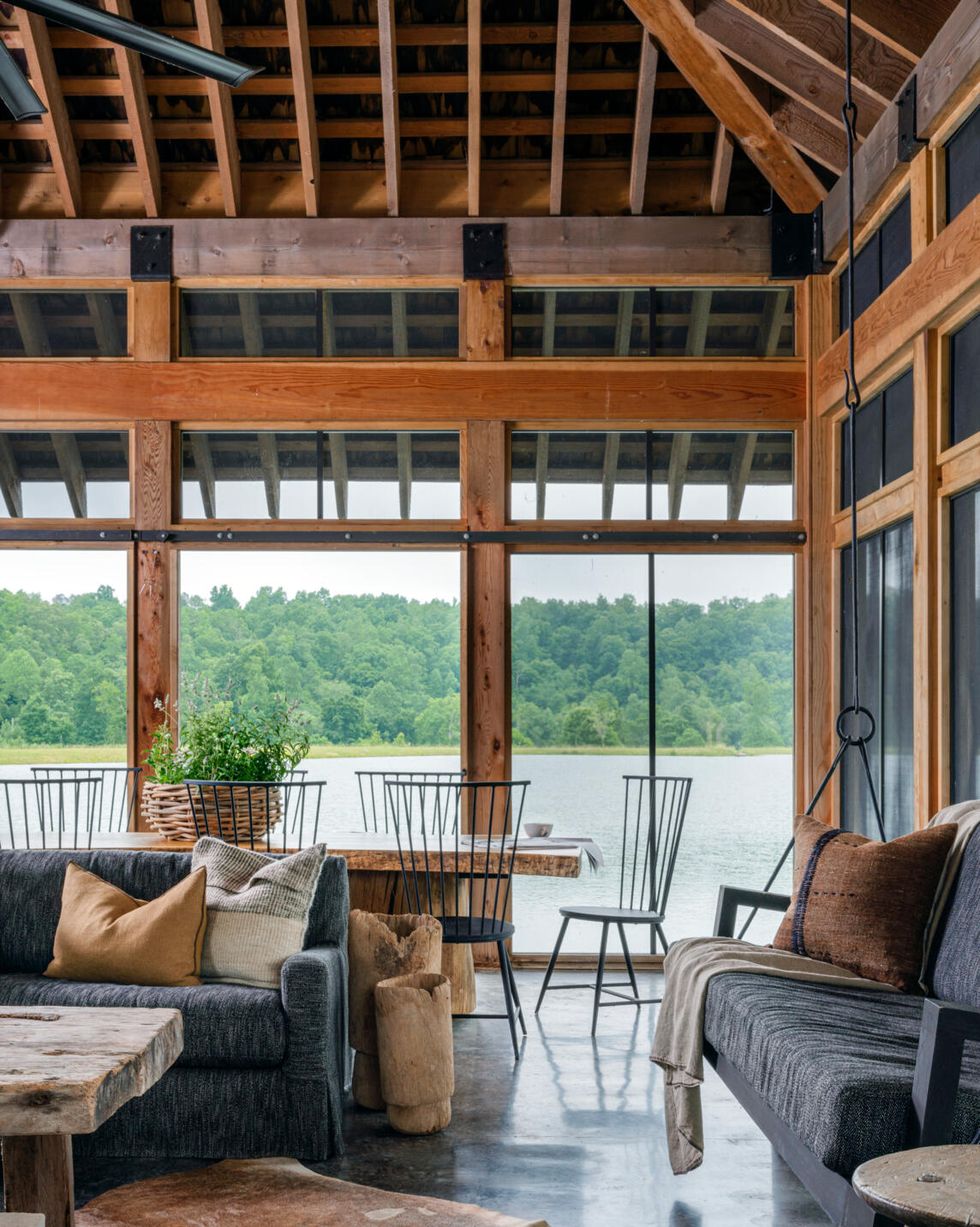 tennessee cabin lake house pavilion