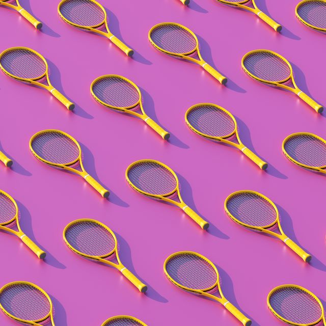 tennis rackets cell pattern
