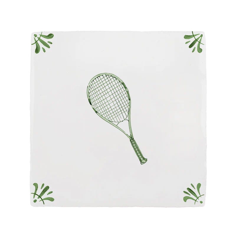 tile featuring a tennis racket design