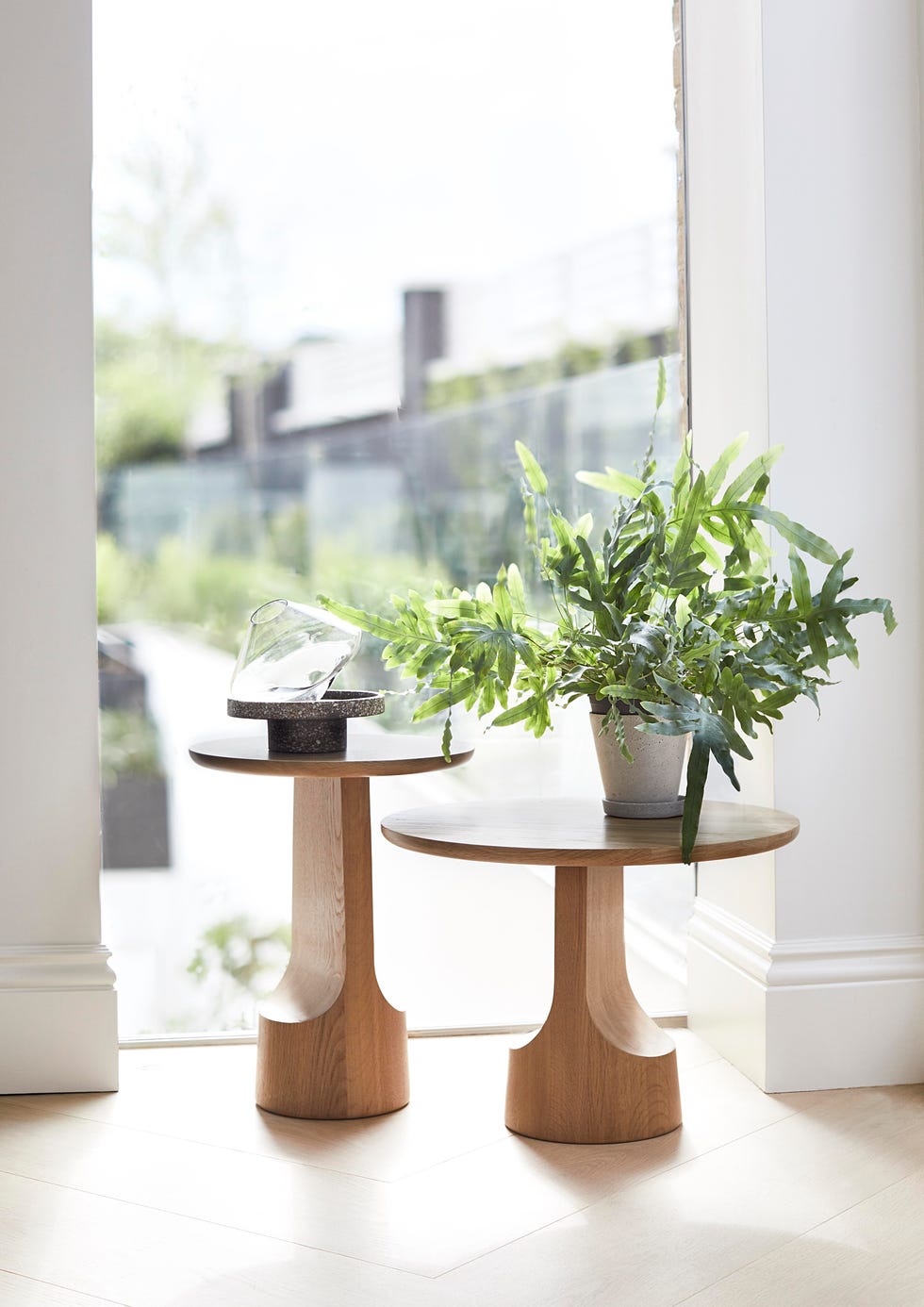 ‘Tenon’ tables by Daniel Schofield for Ercol