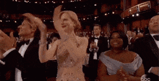 Nicole Kidman Clapping Oscars