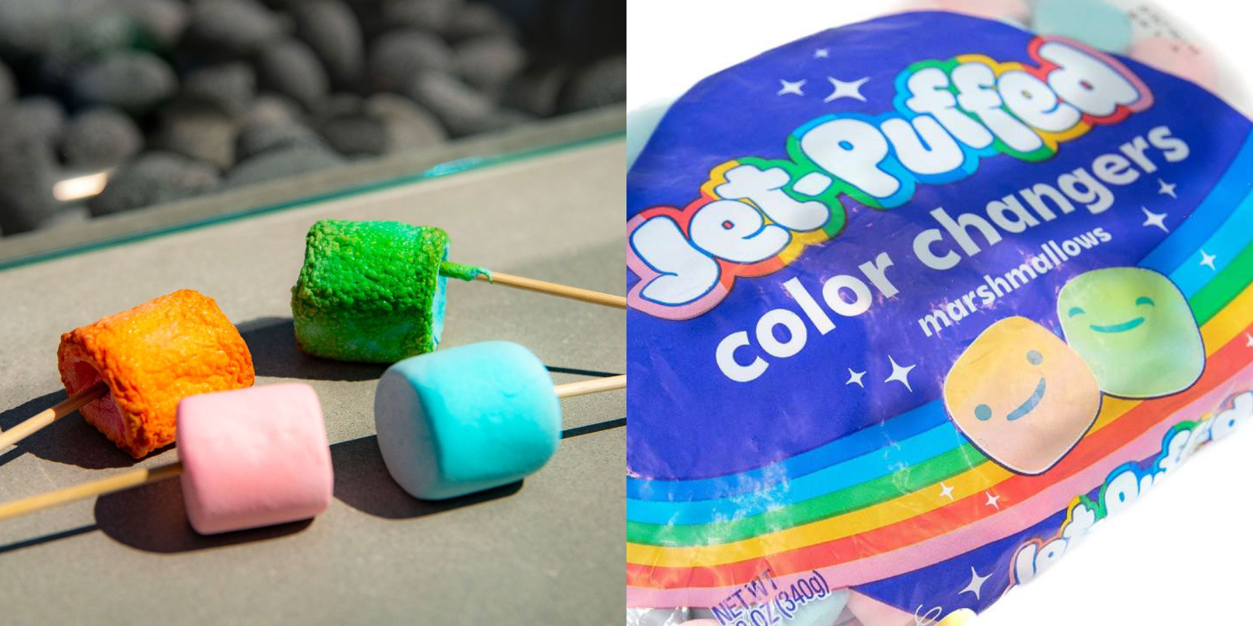 Color-Changing Marshmallows Are Here Just In Time For S&amp;#39;mores Season