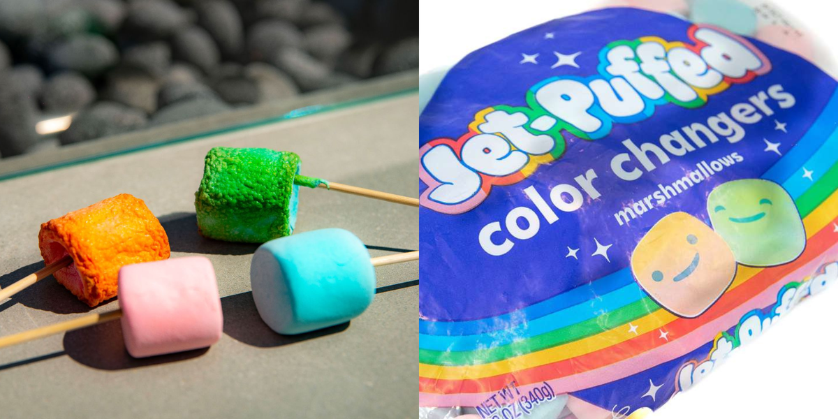 These Marshmallows Change Colors When Toasted