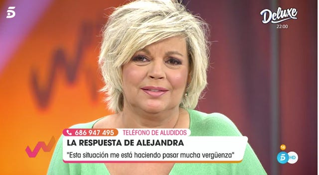 terelu campos "hablé con mi hermana porque estaba muy jodida"