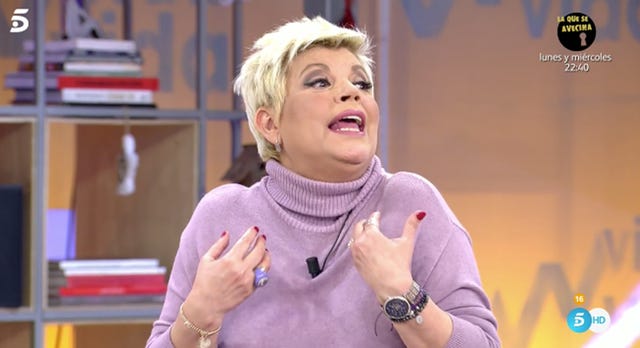terelu campos se posiciona con alejandra rubio en el conflicto con carmen borrego