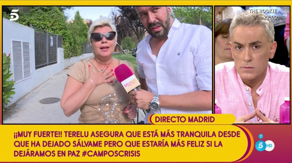 Terelu Campos reapare en Sálvame para responder a las críticas