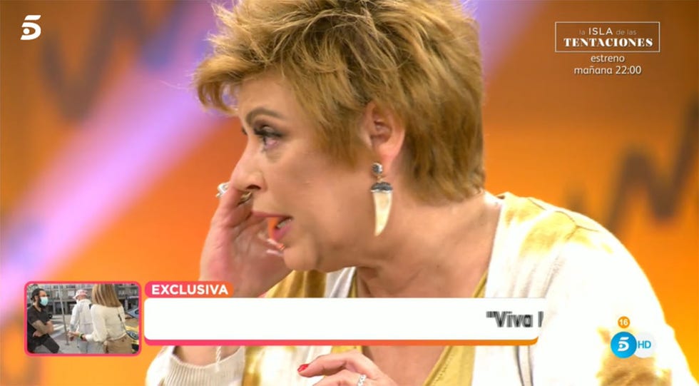 terelu campos llora en viva la vida