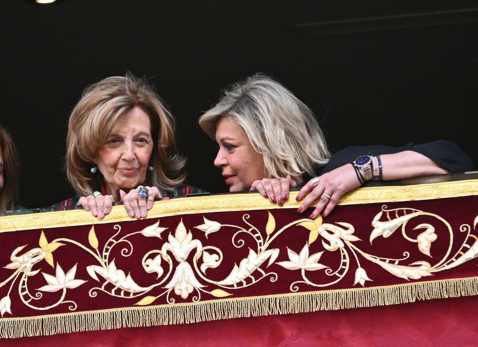 maria teresa campos y terelu fieles como cada a√ëo a las procesiones de semana santa de malaga