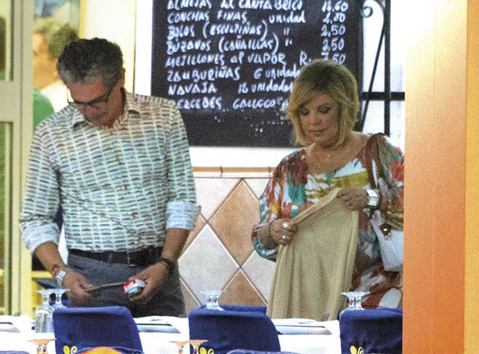 Terelu Campos y Salva, de cena
