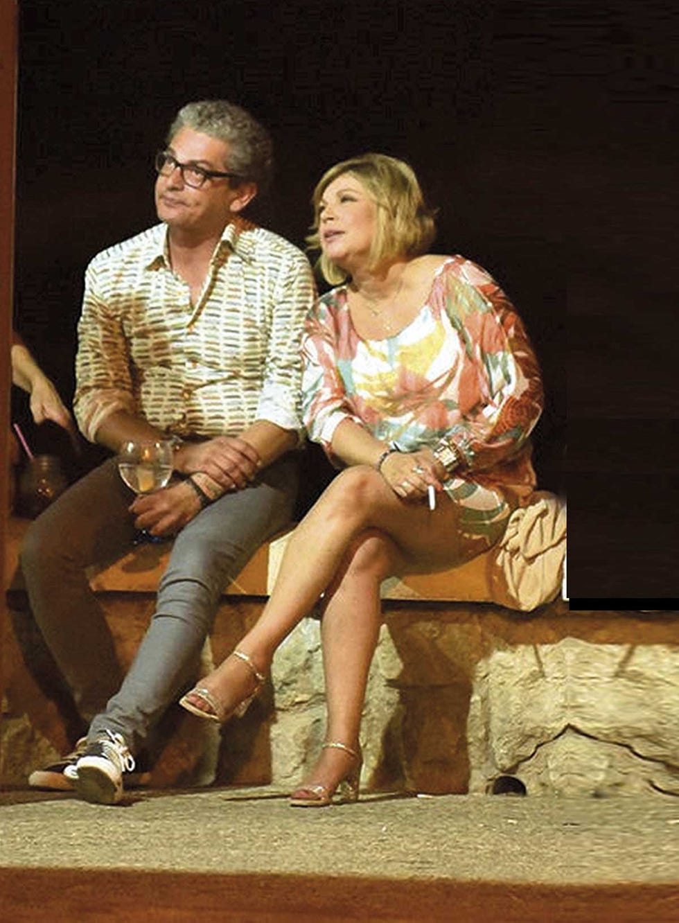 Terelu Campos y Salvador Pérez, juntos en Málaga.
