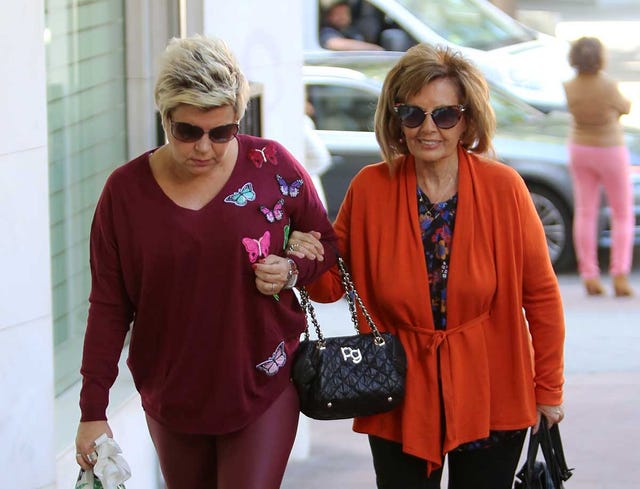 Terelu Campos, acompañada por su madre, María Teresa Campos, acude a una revisión por su doble mastectomía