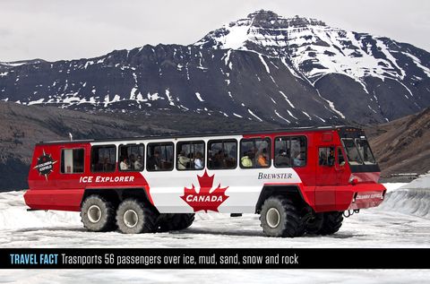 Transport, Vehicle, Mode of transport, Car, Bus, Mountain range, Glacier, Automotive wheel system, Travel, Mountain, 