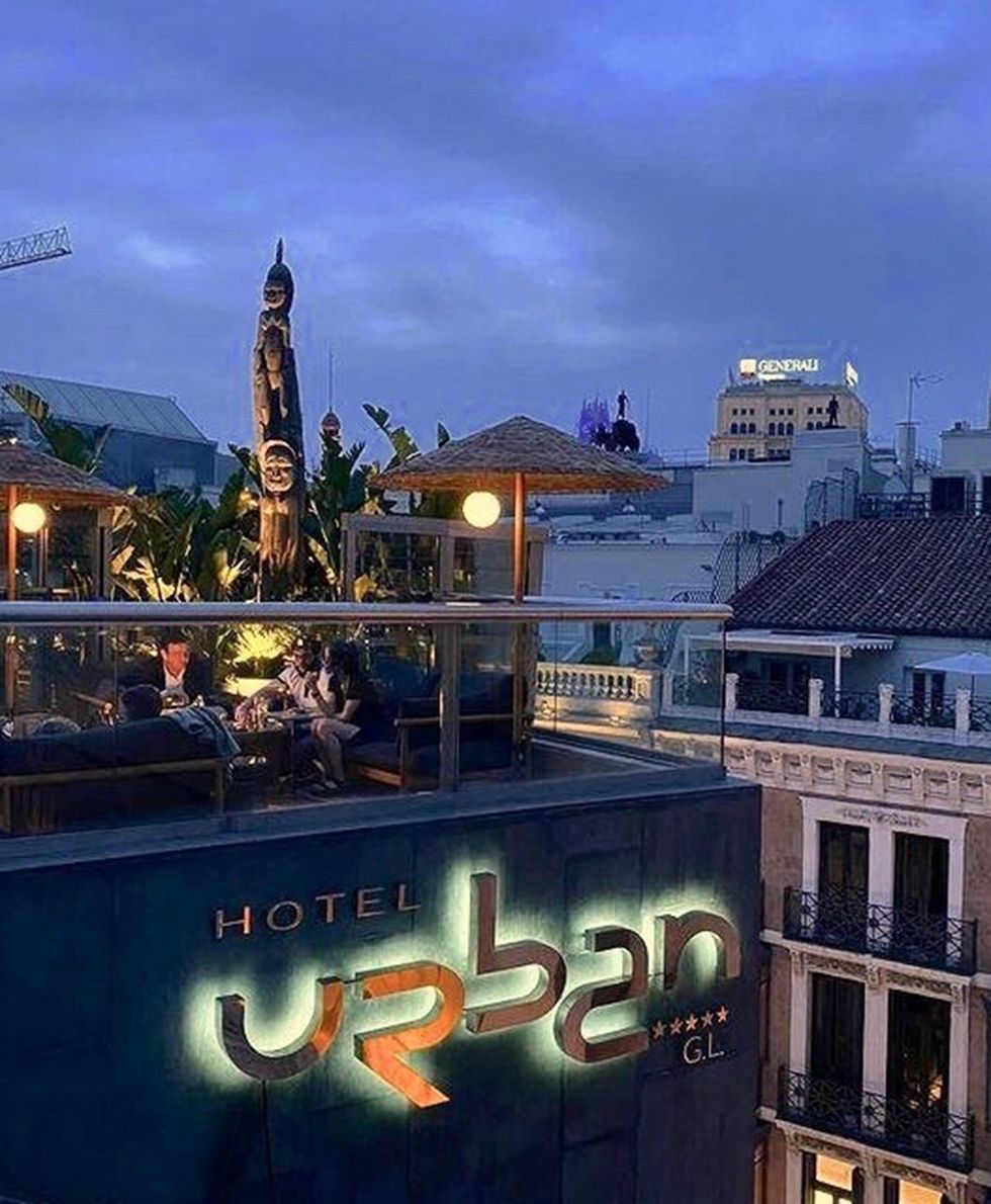 terraza del hotel urban, de madrid