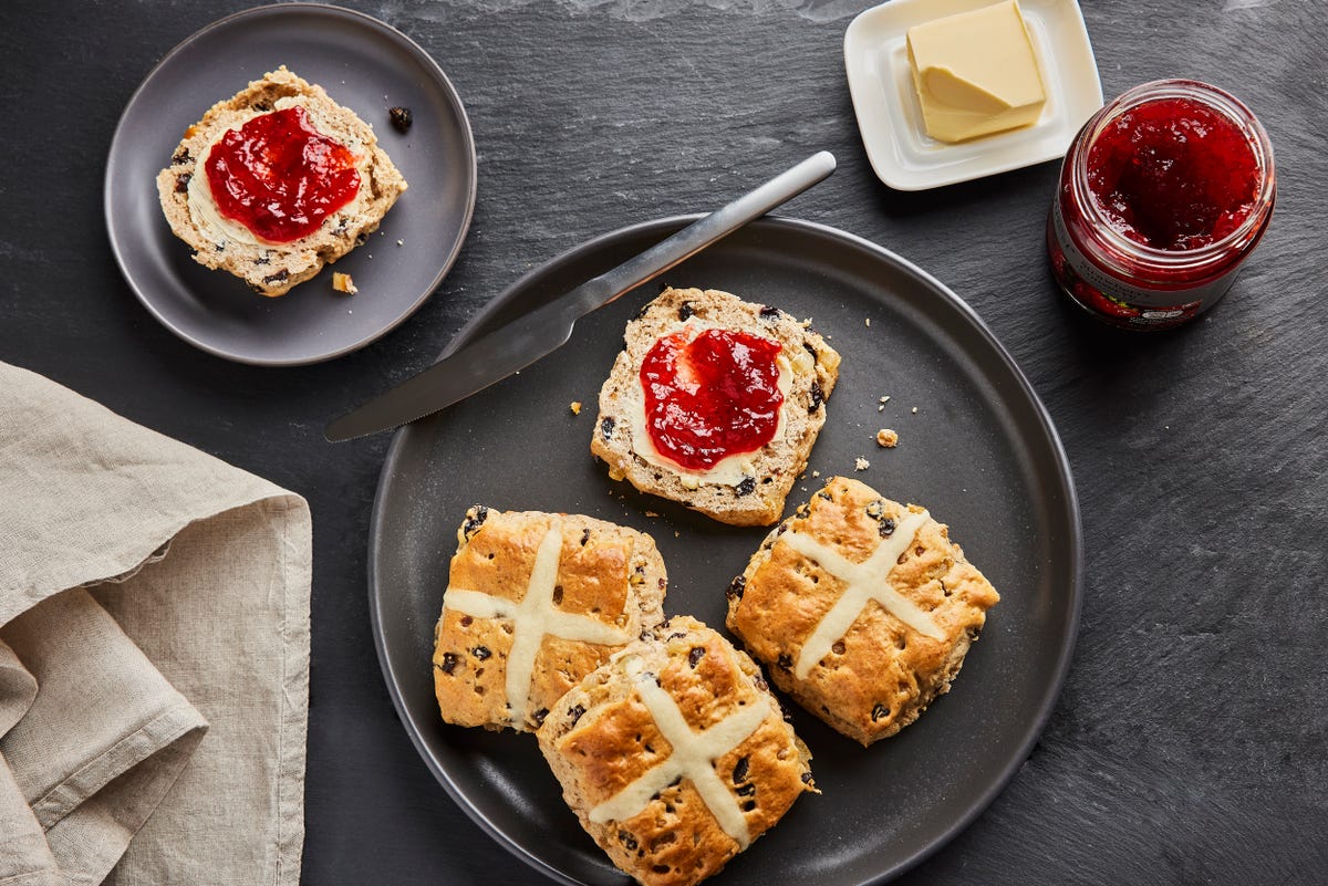 tesco finest hot cross scones