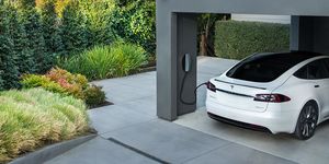 tesla model s ev charging electric car