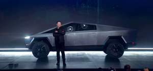 tesla cybertruck cristal roto