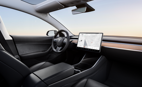Tesla Model 3 configurator interior