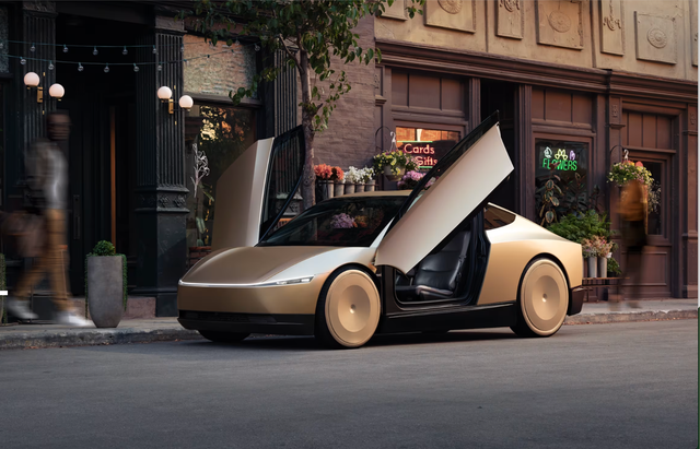 tesla robotaxi front shot