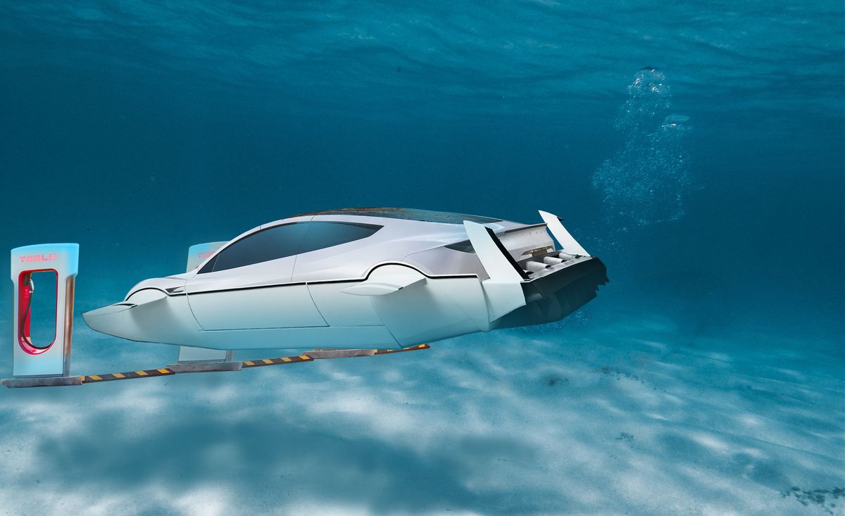 Tesla submarine design