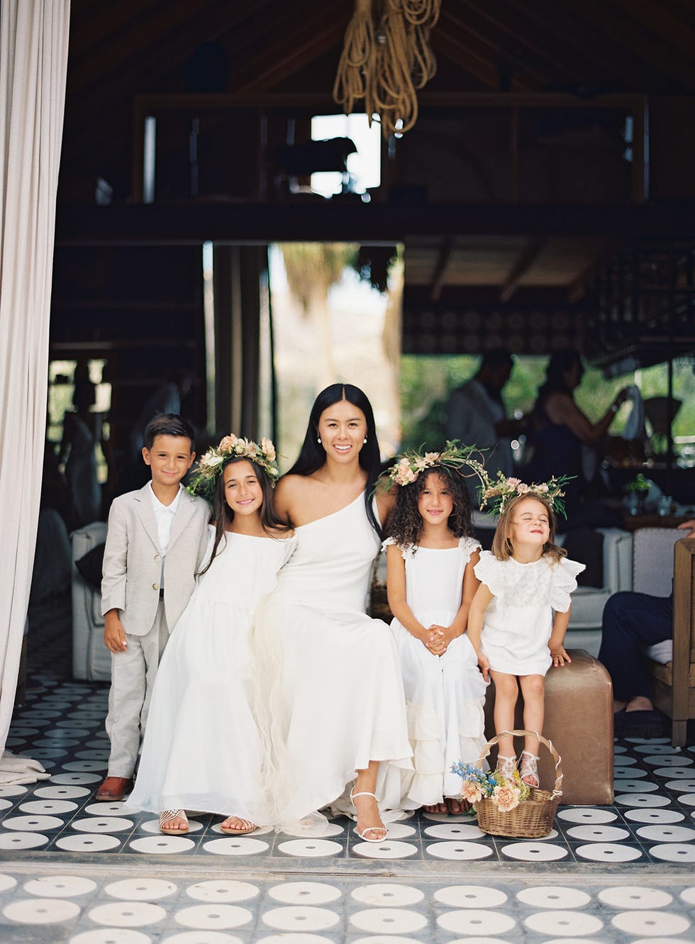 flower girls and page boy