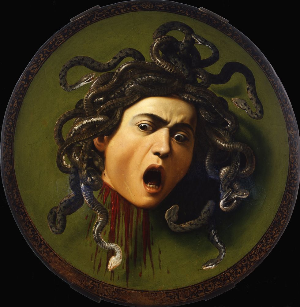 testa di Medusa - Caravaggio -Uffizi