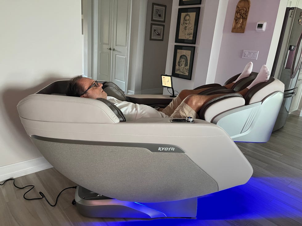 massage chair in use