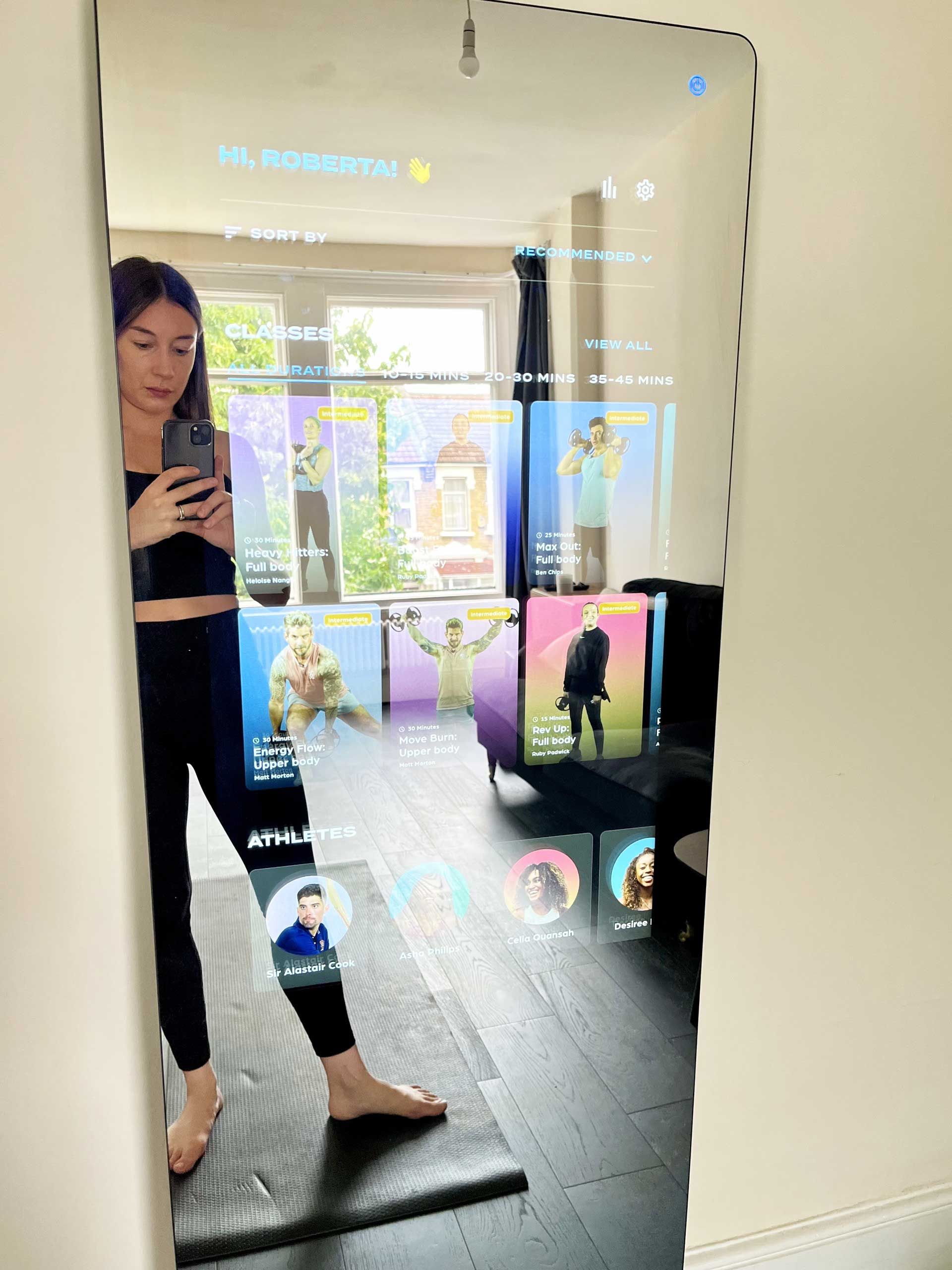 Magic mirror workout sale