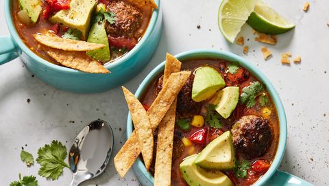 preview for Cozy Up With A Bowl Of This Tex-Mex Meatball Soup