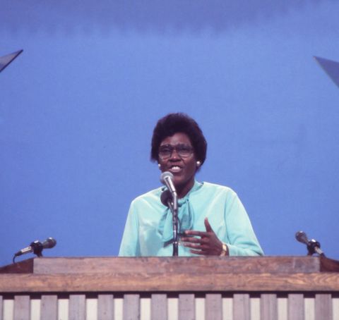 congresswoman barbara jordan giving the keynote address at the 1976 democratic national convention