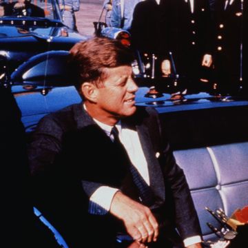 john and jackie kennedy with john connally in automobile