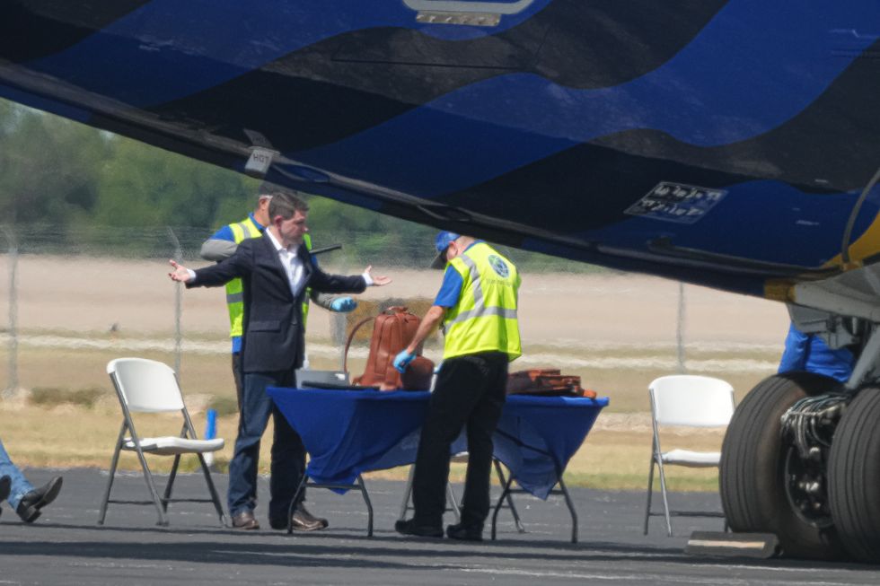 texas rep. james talarico board a plane