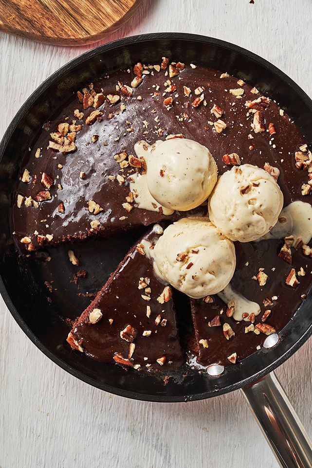 How to Make a Big Football Brownie (With a Round Cake Pan)