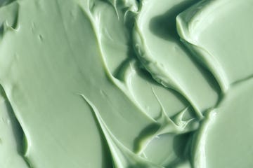 texture of pastel turquoise cream herbal medicine and alternative therapy concept selfcare is a trend of the year cosmetics banner with copy space