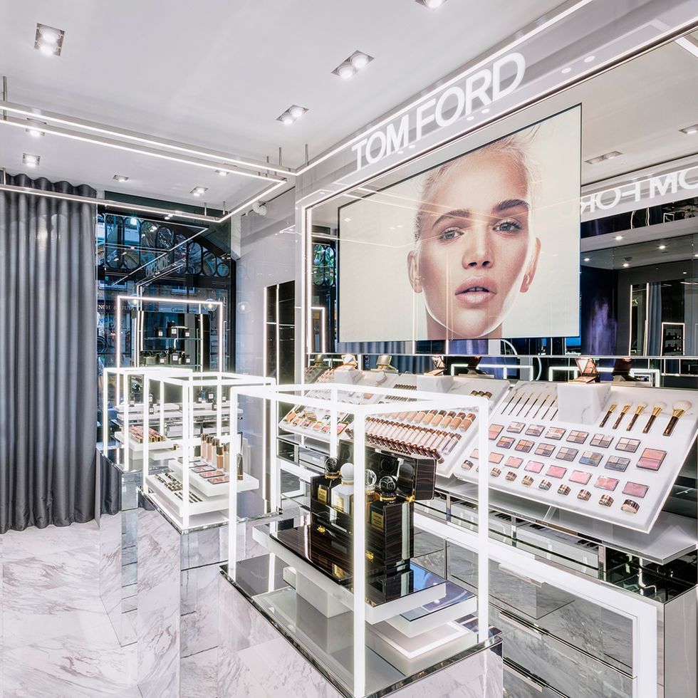 The first ever Tom Ford beauty store in London’s Covent Garden boasts both exquisite design and an innovative luxury shopping experience. Naturally.  The stunning retail space (think layered grey glass, floating marble counters, infinity mirrors) is equipped with all the digital technologies you never knew you wanted until now, including an interactive scent installation and augmented reality option to virtually try on the lip colour collection.   If you can tear yourself away from the super-sleek make-up and perfume playground, below the shop floor on the lower level you’ll find the appointment-only service rooms and event spaces.   Topping the to-do list are the make-up lessons, held in private or for a small group, where your masterclass is filmed from the mirror and emailed to you in chapters. There’s also the option of one-to-one beauty consultations and fragrance customisation, plus a specialist grooming space exclusively for men, offering both barber and facial services in privacy.   Once again, Tom Ford has set the luxury beauty bar high. It could be the most coveted destination in Covent Garden.      Visit the Tom Ford beauty store at 3 The Market Building, Covent Garden, London 
