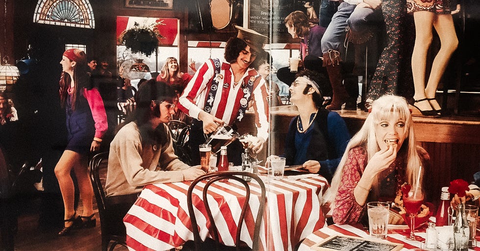 a group of people sitting at a table